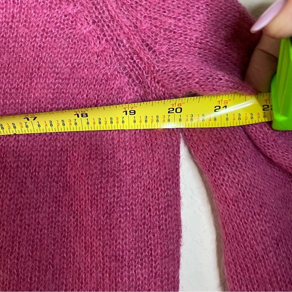 Boden Pink Mohair Wool Button Down
V Neck Cardigan Super Soft Size SZ 12 - Picture 4 of 10